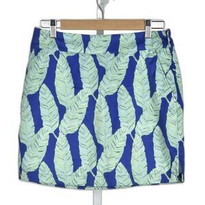 Vineyard Vines Tropical Leaf Print Skort Size 4